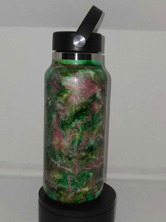 #8 Green/Pink HydroFlask