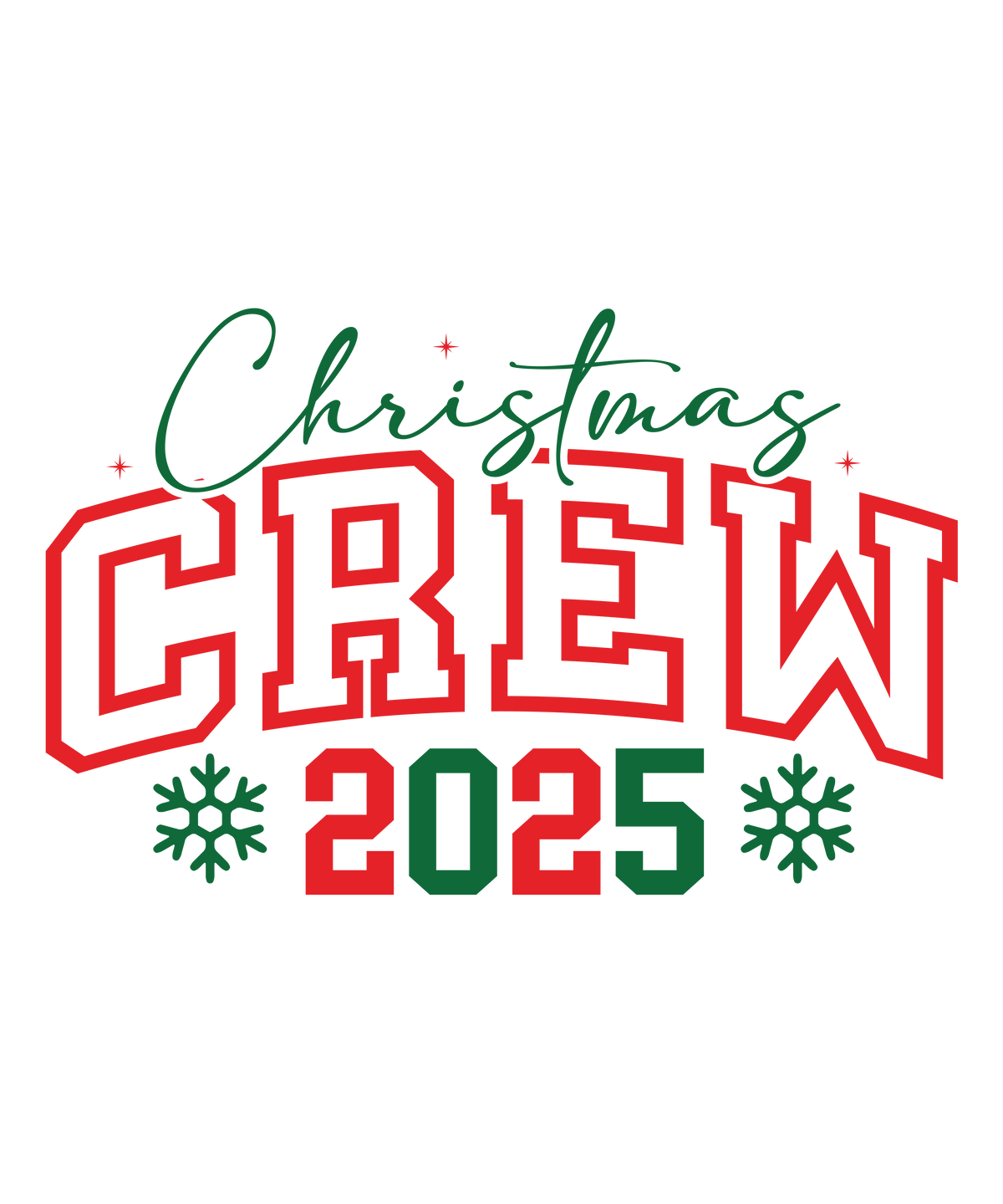 Christmas Crew 2025 Red – EHOLIX18