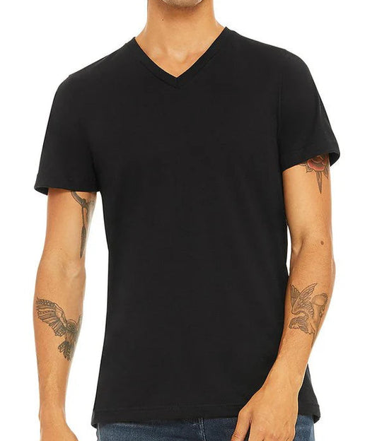 V-Neck Short Sleeve Unisex T-Shirt - (S-3XL)