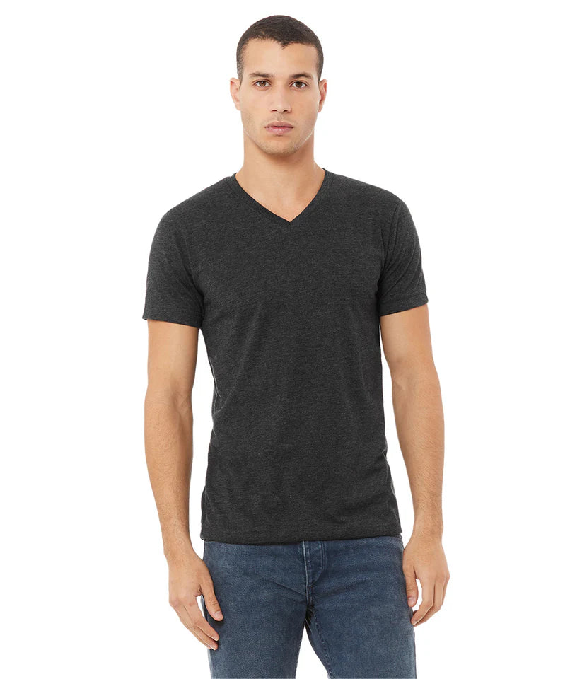 V-Neck Short Sleeve Unisex T-Shirt - (S-3XL)