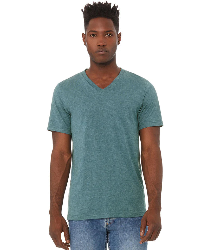 V-Neck Short Sleeve Unisex T-Shirt - (S-3XL)