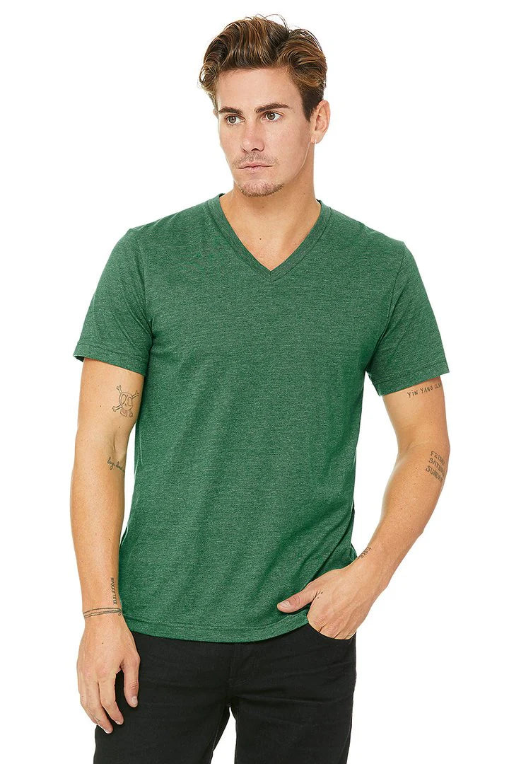 V-Neck Short Sleeve Unisex T-Shirt - (S-3XL)