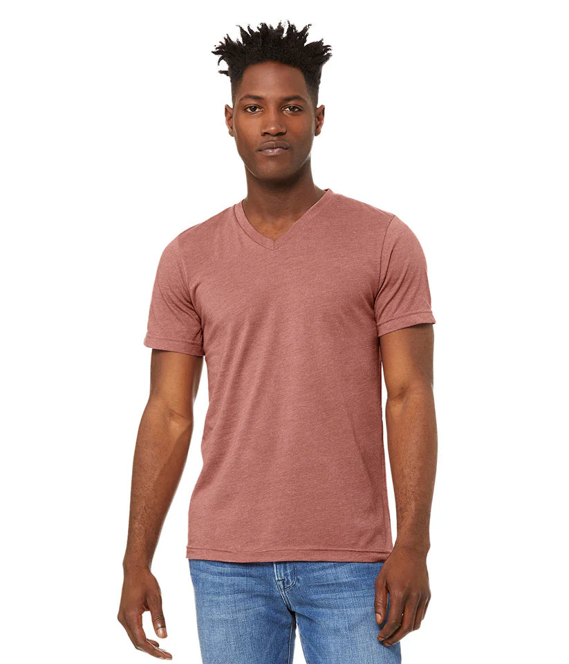 V-Neck Short Sleeve Unisex T-Shirt - (S-3XL)