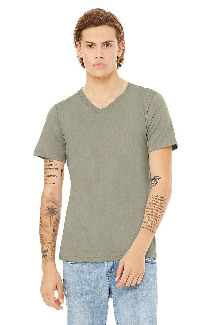 V-Neck Short Sleeve Unisex T-Shirt - (S-3XL)
