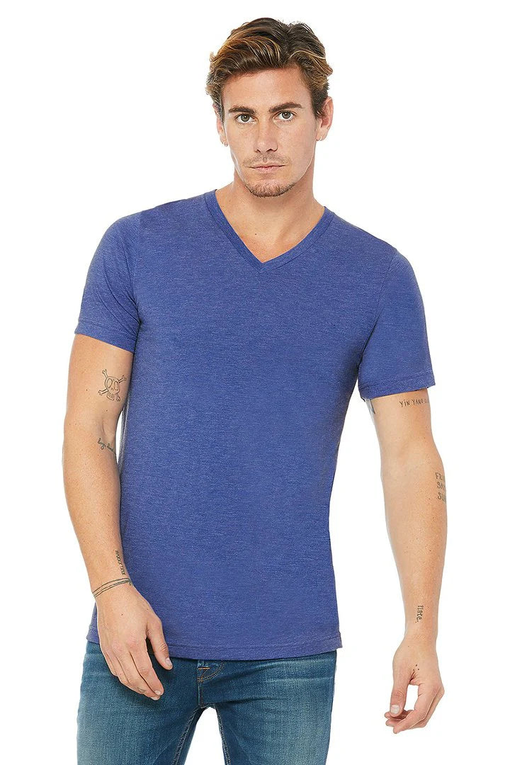 V-Neck Short Sleeve Unisex T-Shirt - (S-3XL)