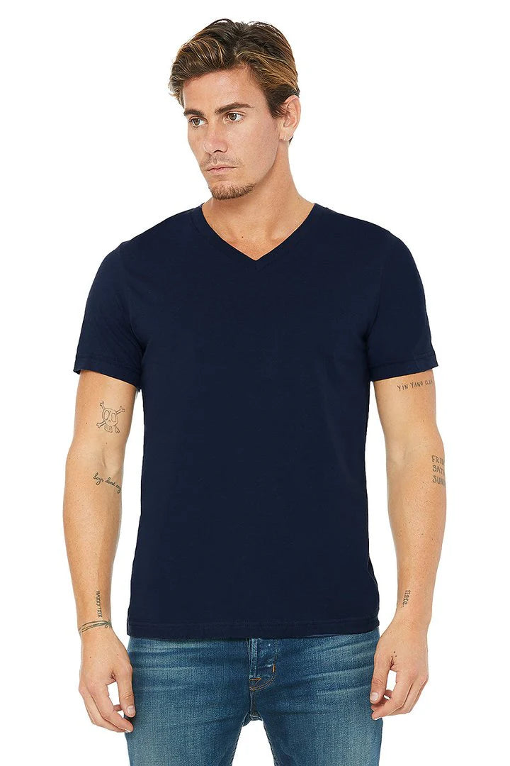 V-Neck Short Sleeve Unisex T-Shirt - (S-3XL)