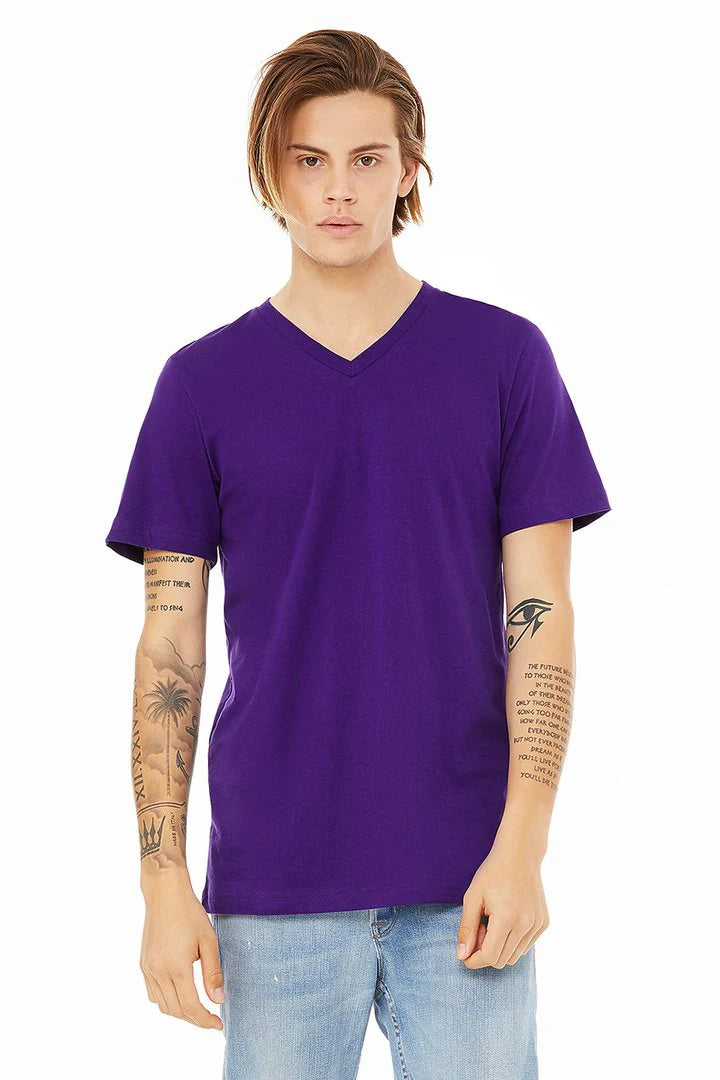 V-Neck Short Sleeve Unisex T-Shirt - (S-3XL)