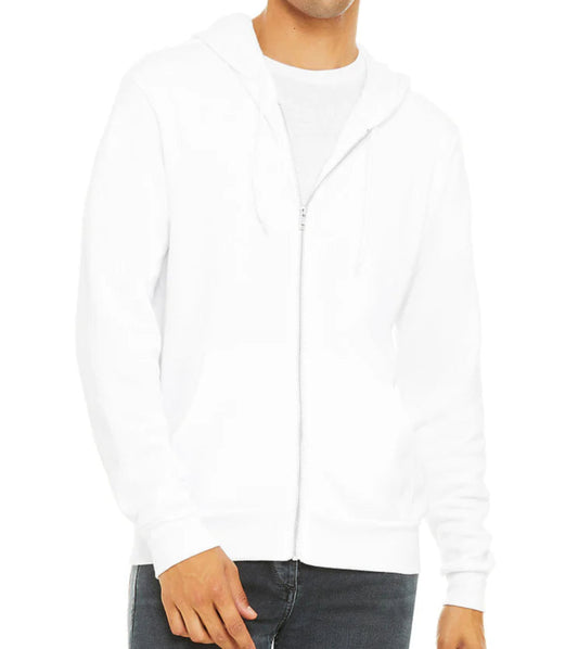 Adult Unisex Fleece Full-Zip Hoodie - Bella Canvas (S-2XL)
