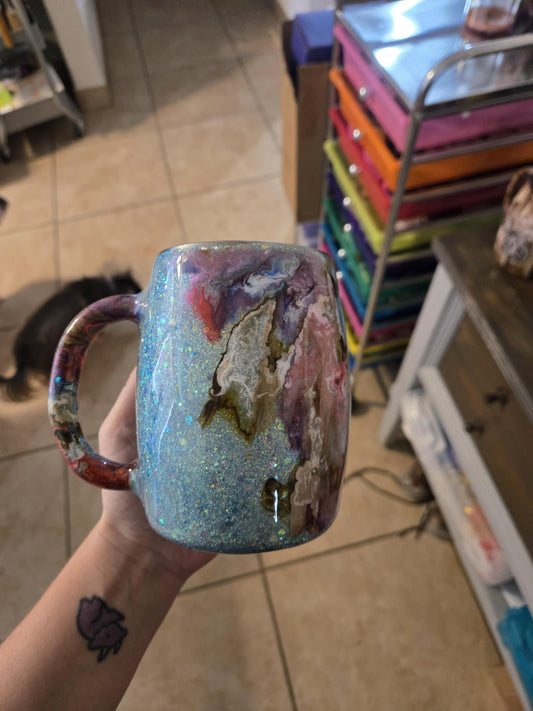 Blue Sparkly Mug