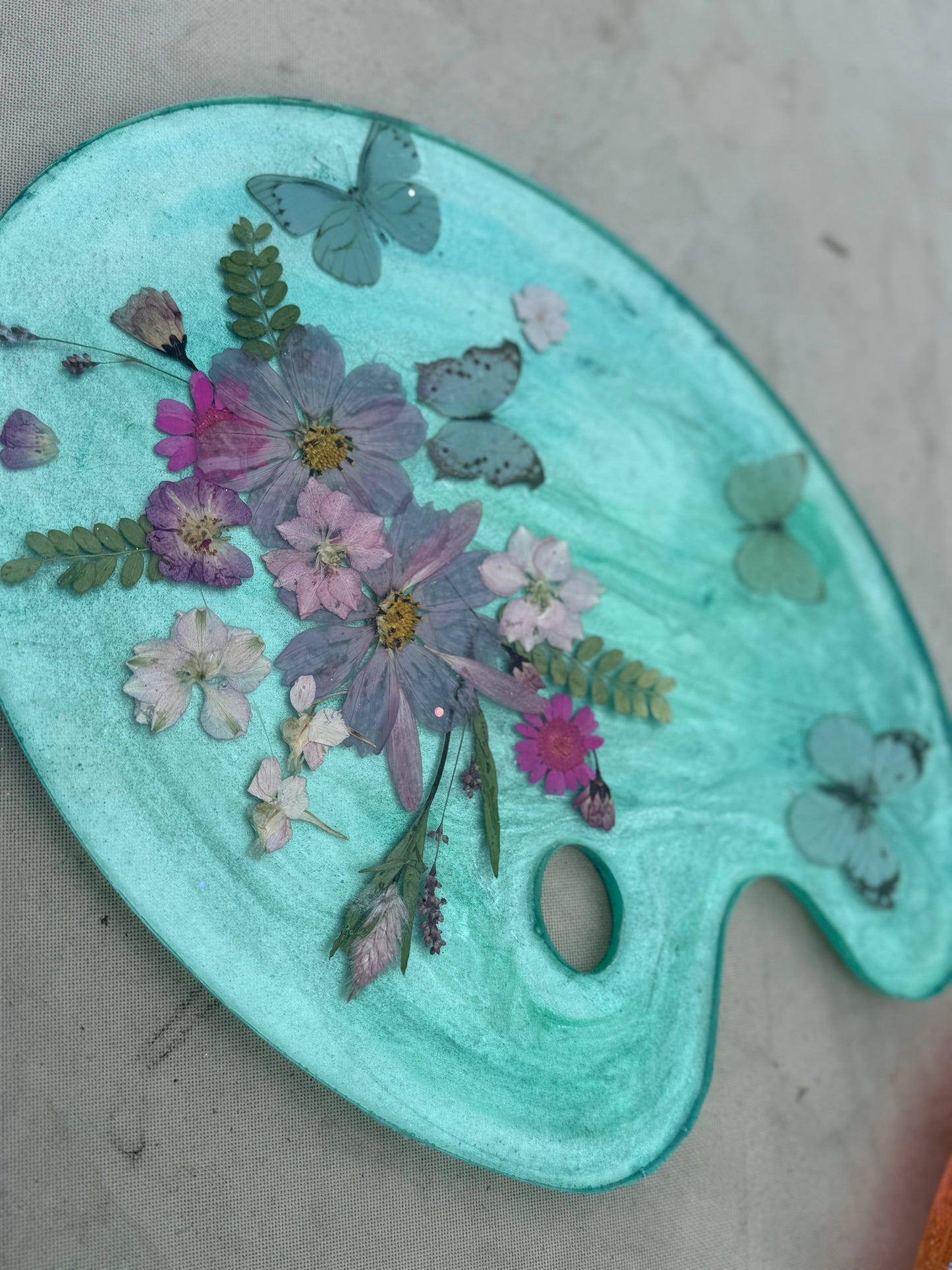 Aqua Floral Palette