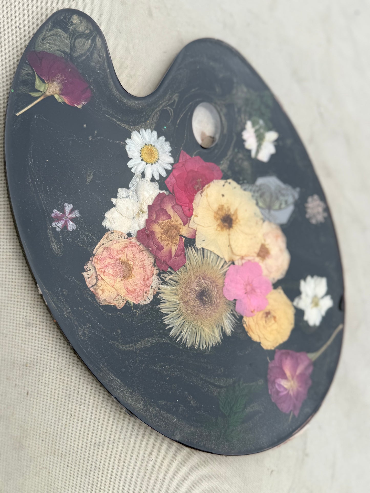 Black Floral Palette