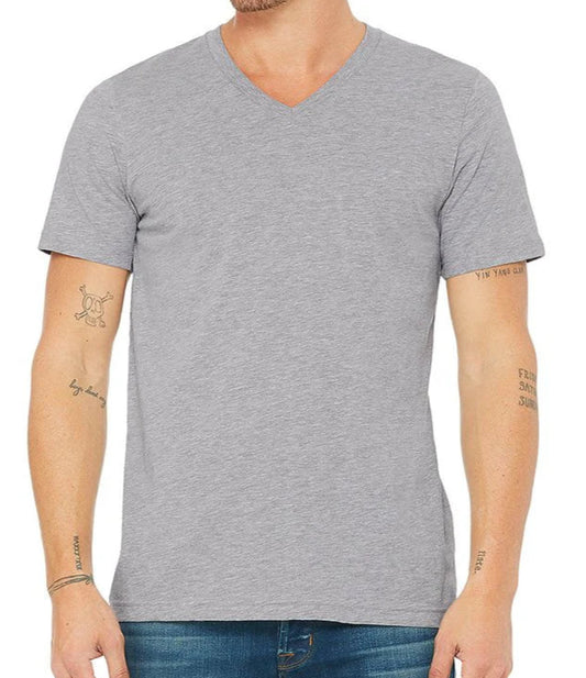 V-Neck Short Sleeve Unisex T-Shirt - (S-3XL)