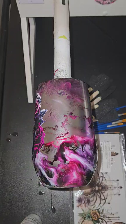 Pink & Silver Skulls